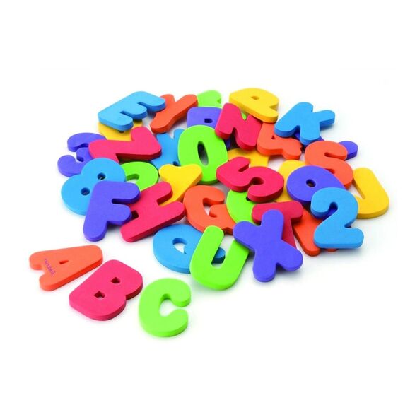 Munchkin Learn Bath Letters & Numbers Foam Toy Set 36pc ABC 123 Toddler 18M+ - Picture 4 of 6